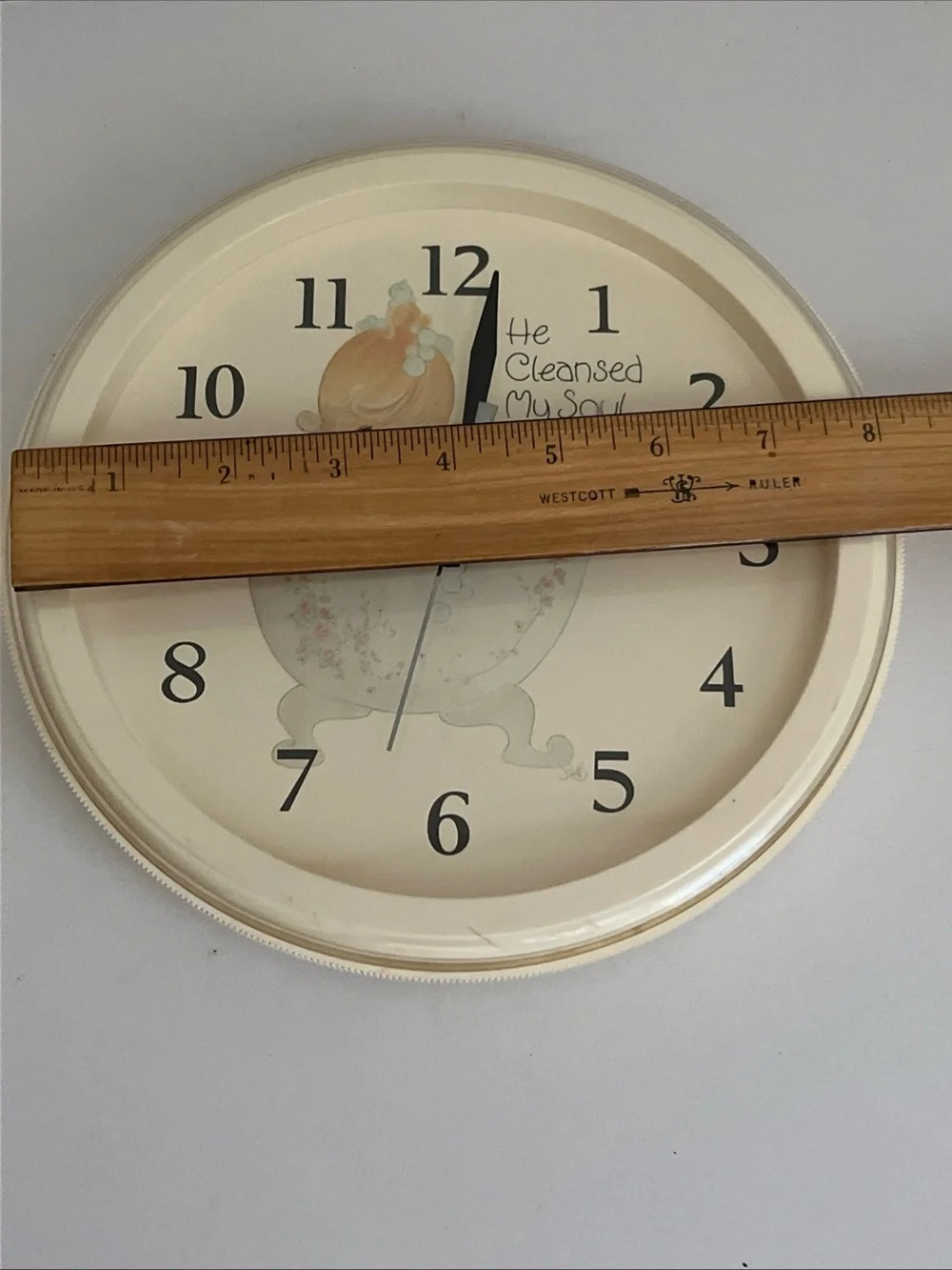 Precious Moments Clock He Clensed My Soul Seth Thomas Model 6110 Works